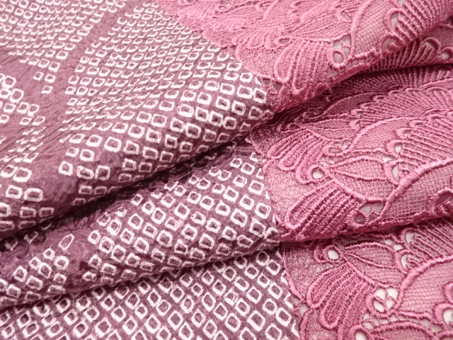  本総絞り　レースショール